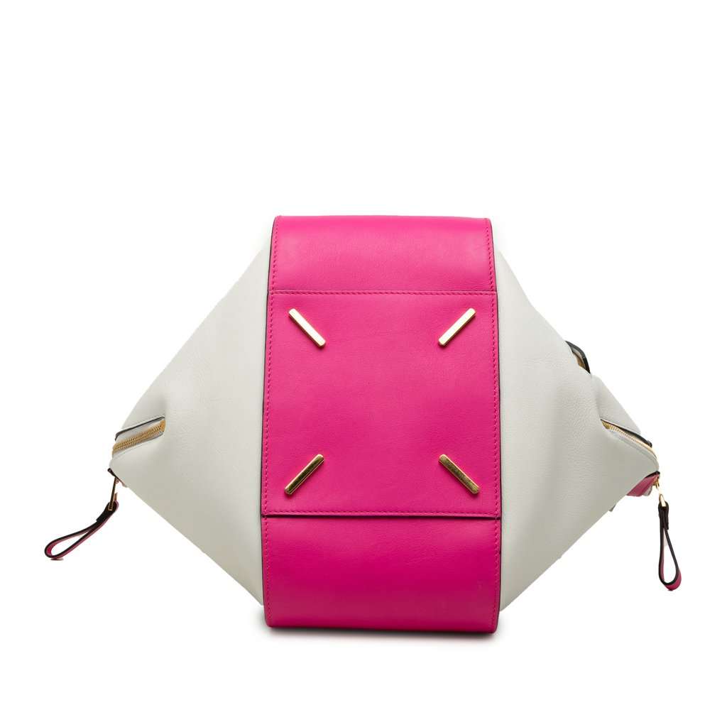 LOEWE Small Bicolor Calfskin Hammock Bag Pink Leather Very good condition - Inside View