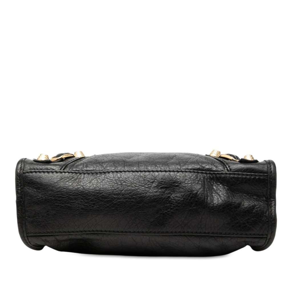 Balenciaga Mini Lambskin Motocross Giant 21 City Satchel Black Leather Very good - Inside View