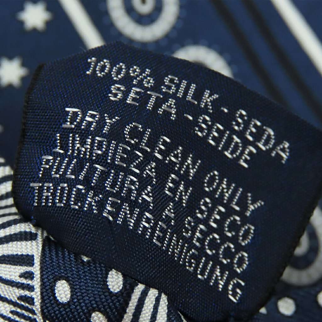 Hermès Eperon d Or Bandana Silk Twilly Scarf Blue Very good - Box View