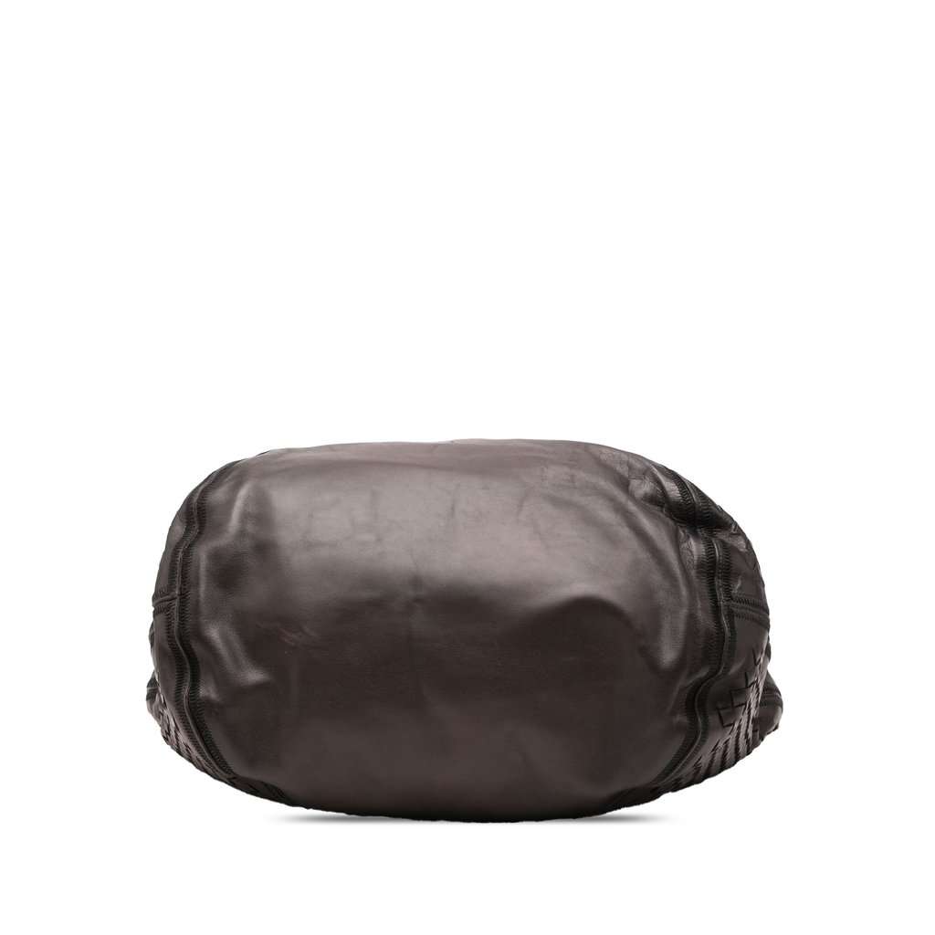 Bottega Veneta Nappa Intrecciato Travel Bag Brown Leather Very good - Inside View