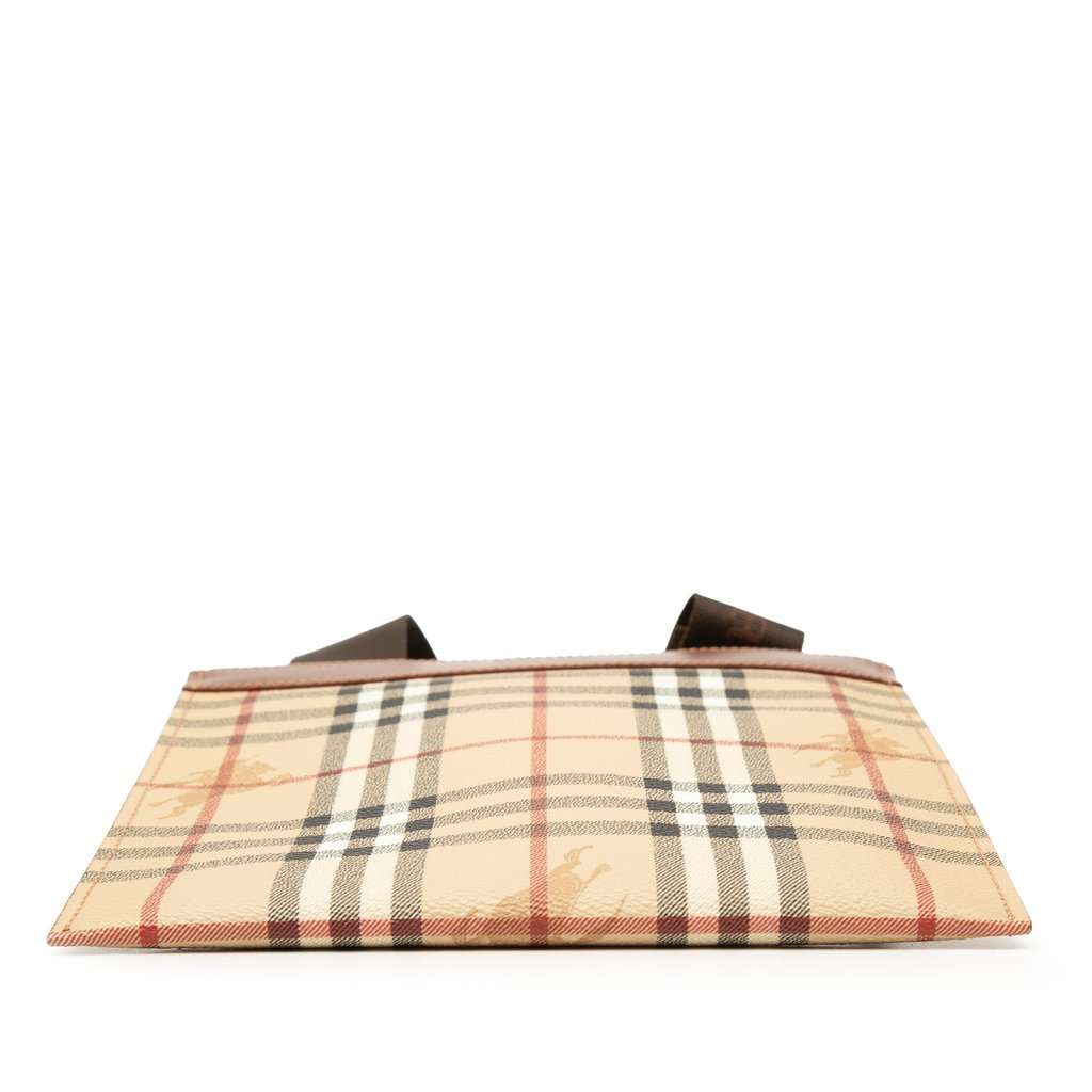 Burberry Haymarket Check Coated Canvas Crossbody Beige Very good - Inside View