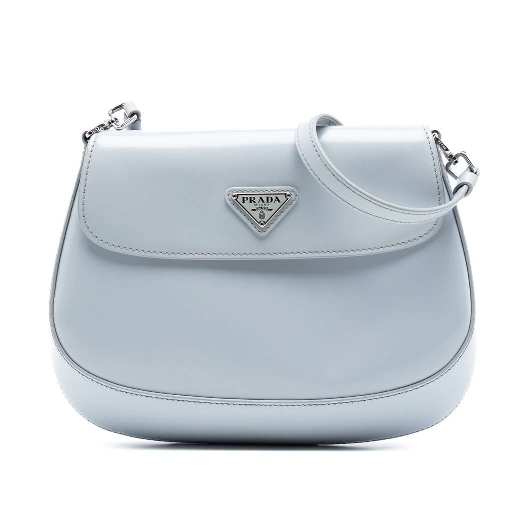 Prada Mini Brushed Leather Cleo Flap MultiColor Leather Very good condition - Front View
