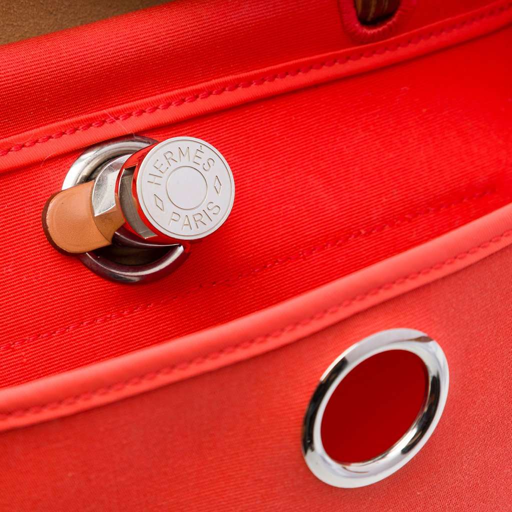 Hermès Toile Herbag Zip 31 Orange Very good - Box View