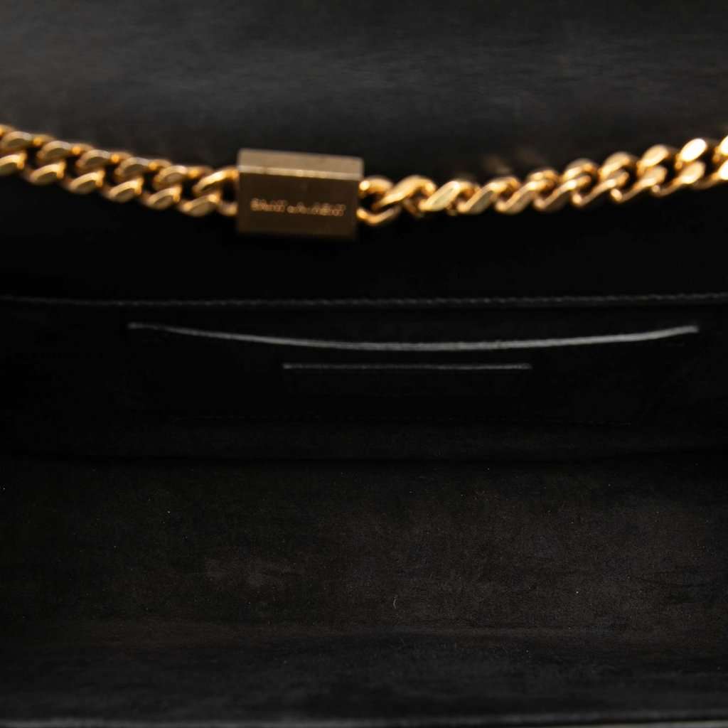 Saint Laurent Medium Smooth Calfskin Classic Monogram Kate Tassel Crossbody Black Leather Very good - Model View