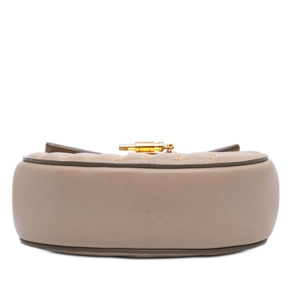 Chloé Mini Studded Leather Drew Bijou Satchel Brown Leather Very good condition - Inside View