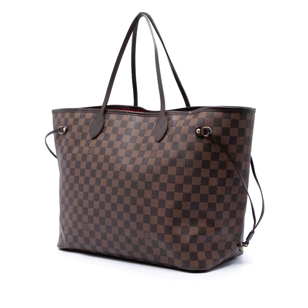 Louis Vuitton Damier Ebene Neverfull GM Brown Very good condition - Back View