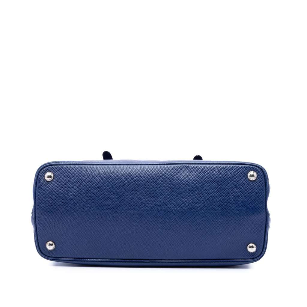 Prada Saffiano Soft Shopping Convertible Tote Blue Leather Very good condition - Inside View