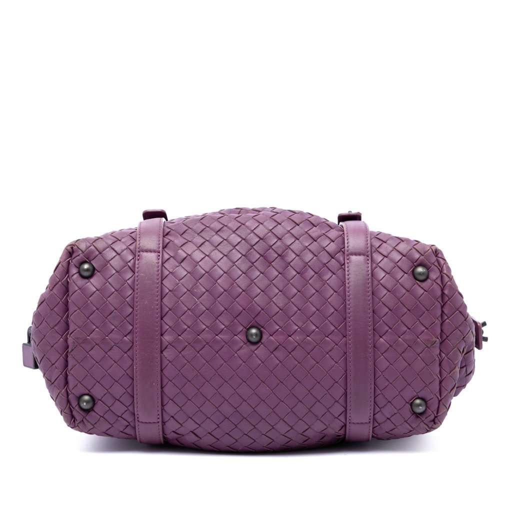 Bottega Veneta Nappa Intrecciato Montaigne Shoulder Bag Purple Leather Very good - Inside View