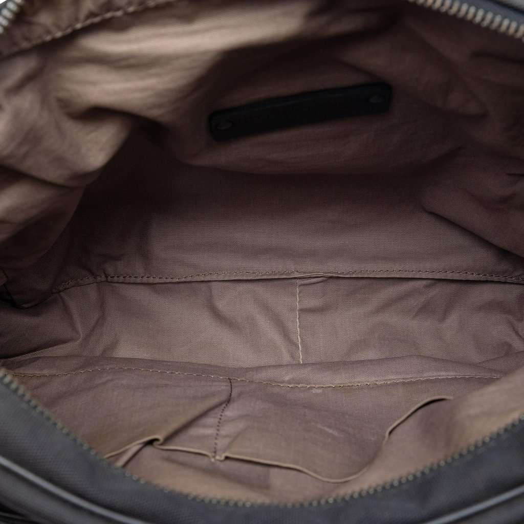 Bottega Veneta Nappa Intrecciato Trimmed Canvas Messenger Bag Black Leather Very good condition - Model View