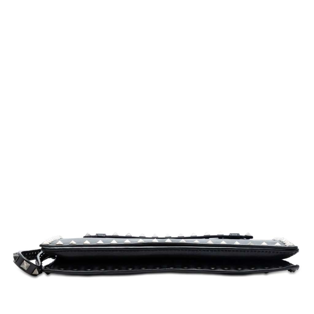 Valentino Nappa Rockstud Wristlet Clutch Black Leather Very good - Inside View