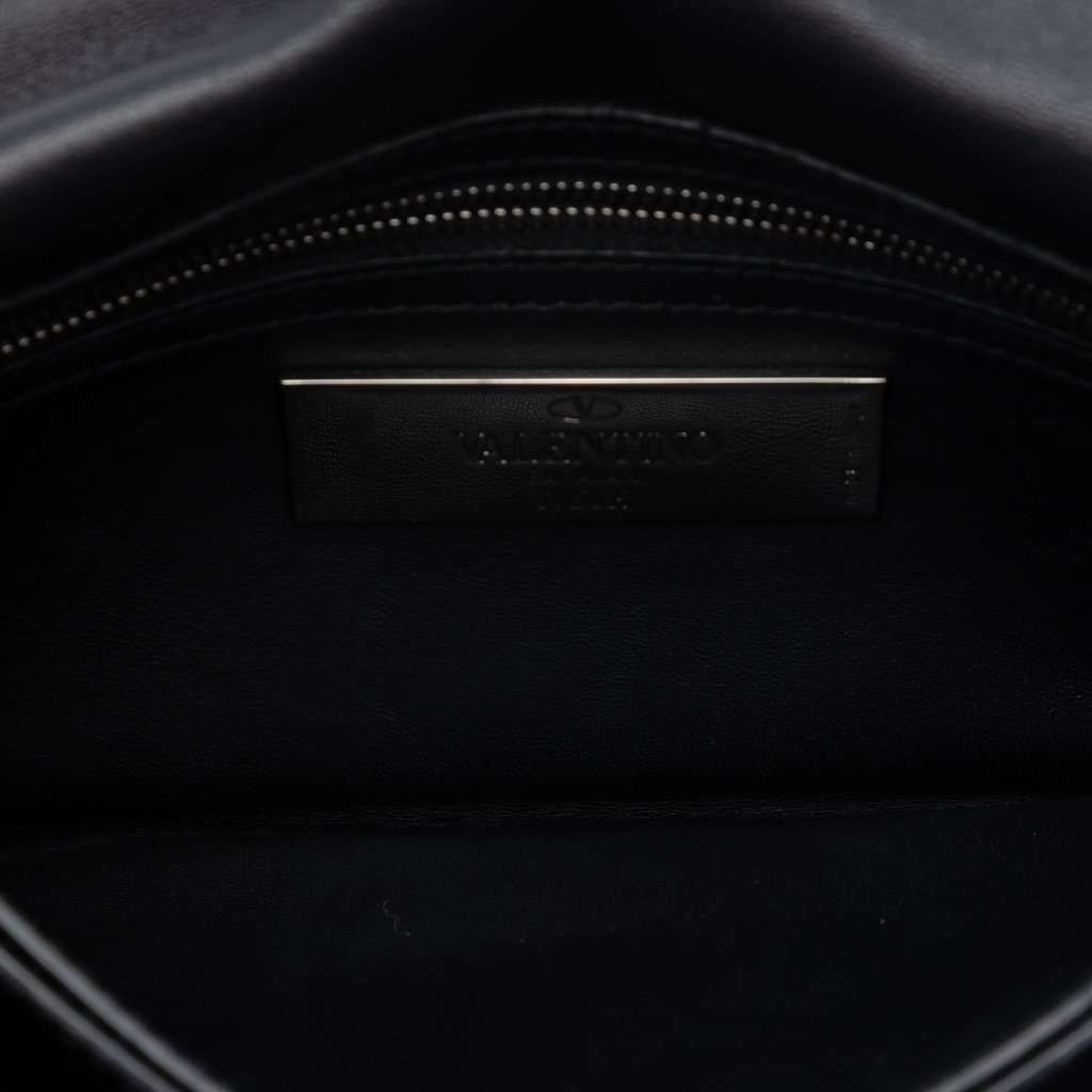 Valentino Nappa Rockstud Wristlet Clutch Black Leather Very good - Model View