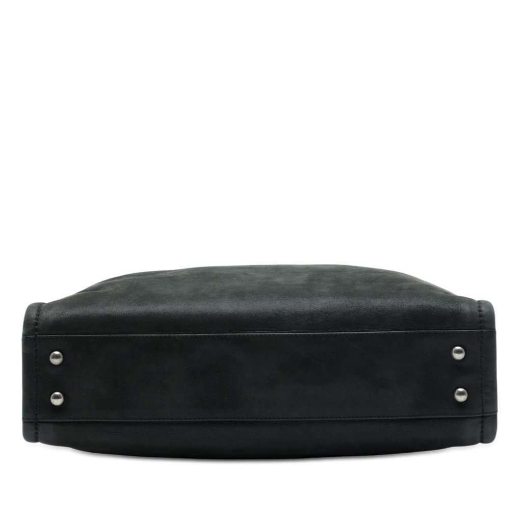 Chanel Iridescent Calfskin In The Mix Portobello Soft Tote Black Leather Very good - Inside View