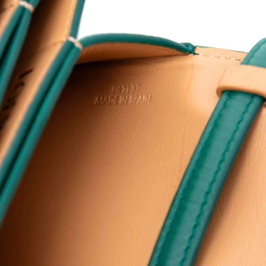 Loewe Smooth Leather Goya Long Shoulder Bag Green Leather Very good condition - Box View