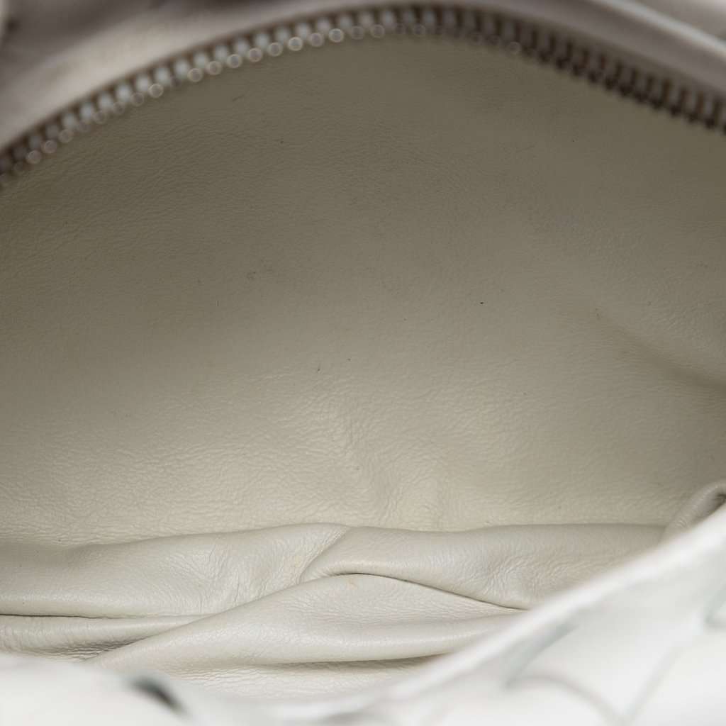 Bottega Veneta Mini Nappa Intrecciato Jodie White Leather Very good condition - Model View