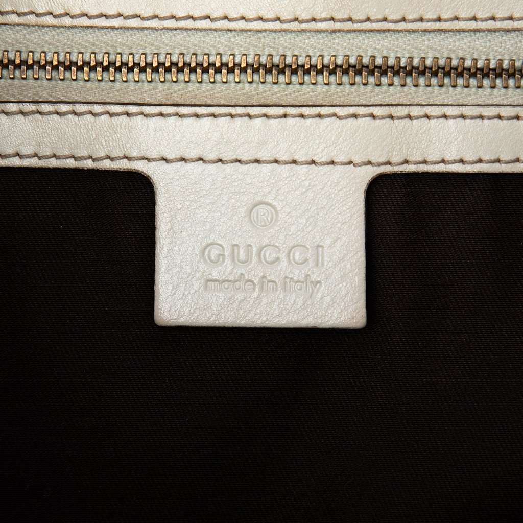 Gucci GG Canvas Interlocking Icon Drawstring Hobo Beige Very good condition - Box View