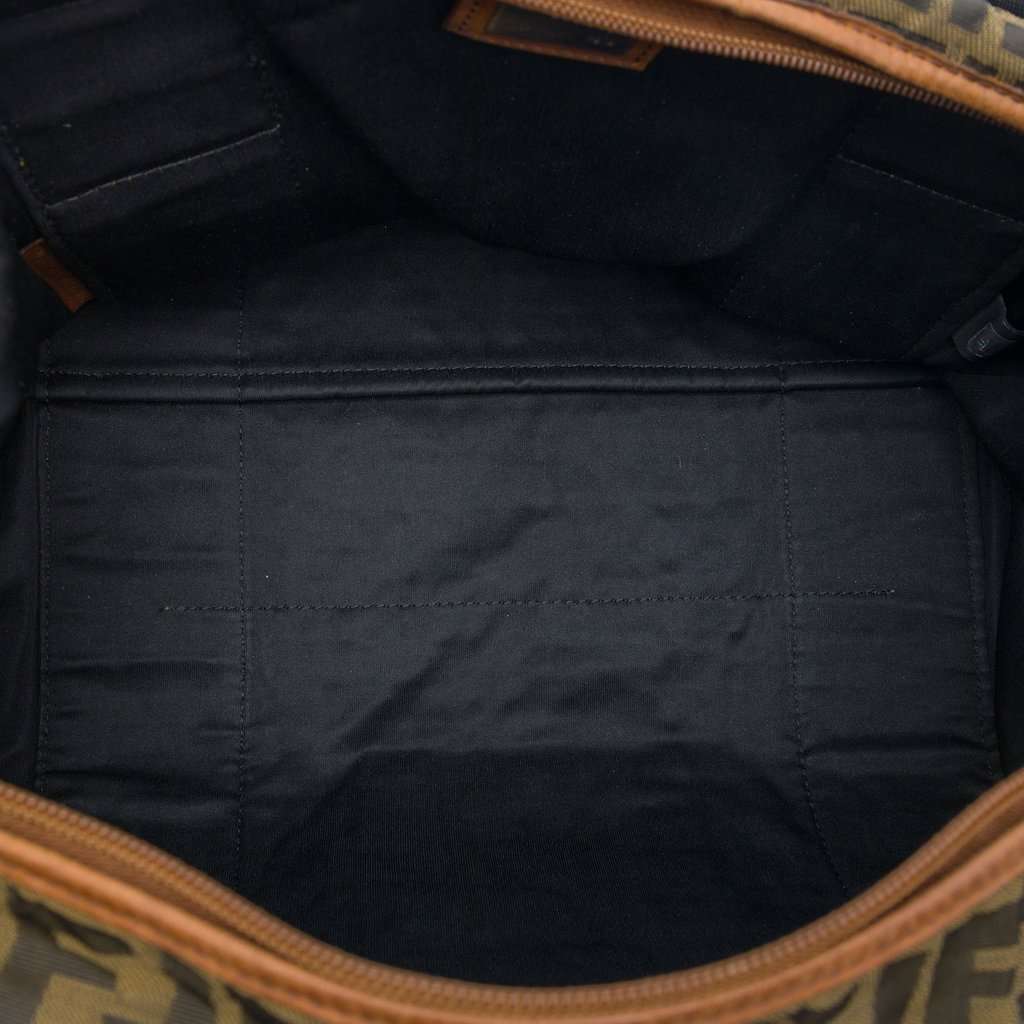 Fendi Zucca Canvas Tote Brown Very good - Model View