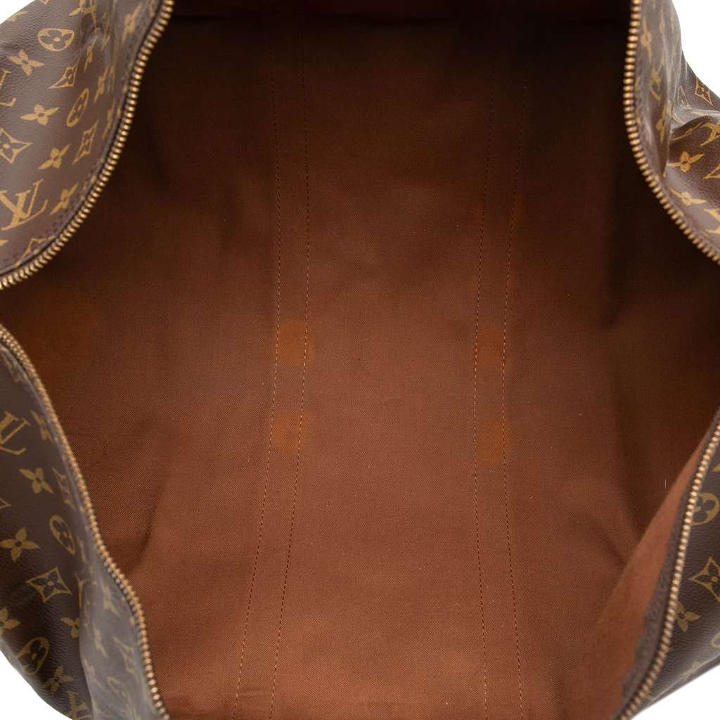 Louis Vuitton Monogram Keepall Bandouliere 55 Brown Very good - Model View