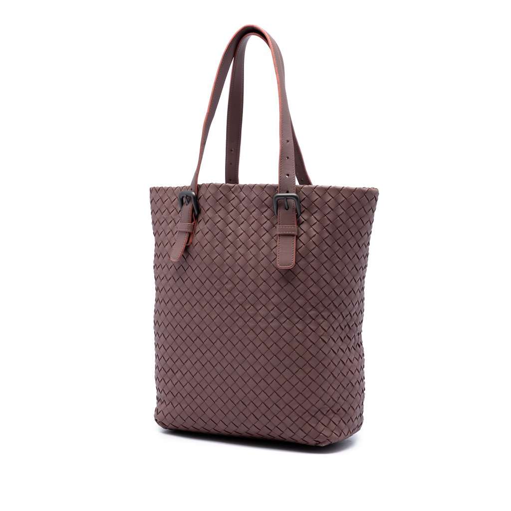 Bottega Veneta Nappa Intrecciato Tote Pink Leather Very good condition - Back View