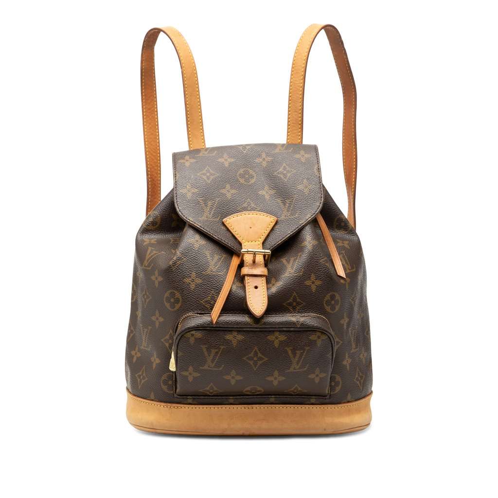Louis Vuitton Monogram Montsouris PM Brown Very good - Front View