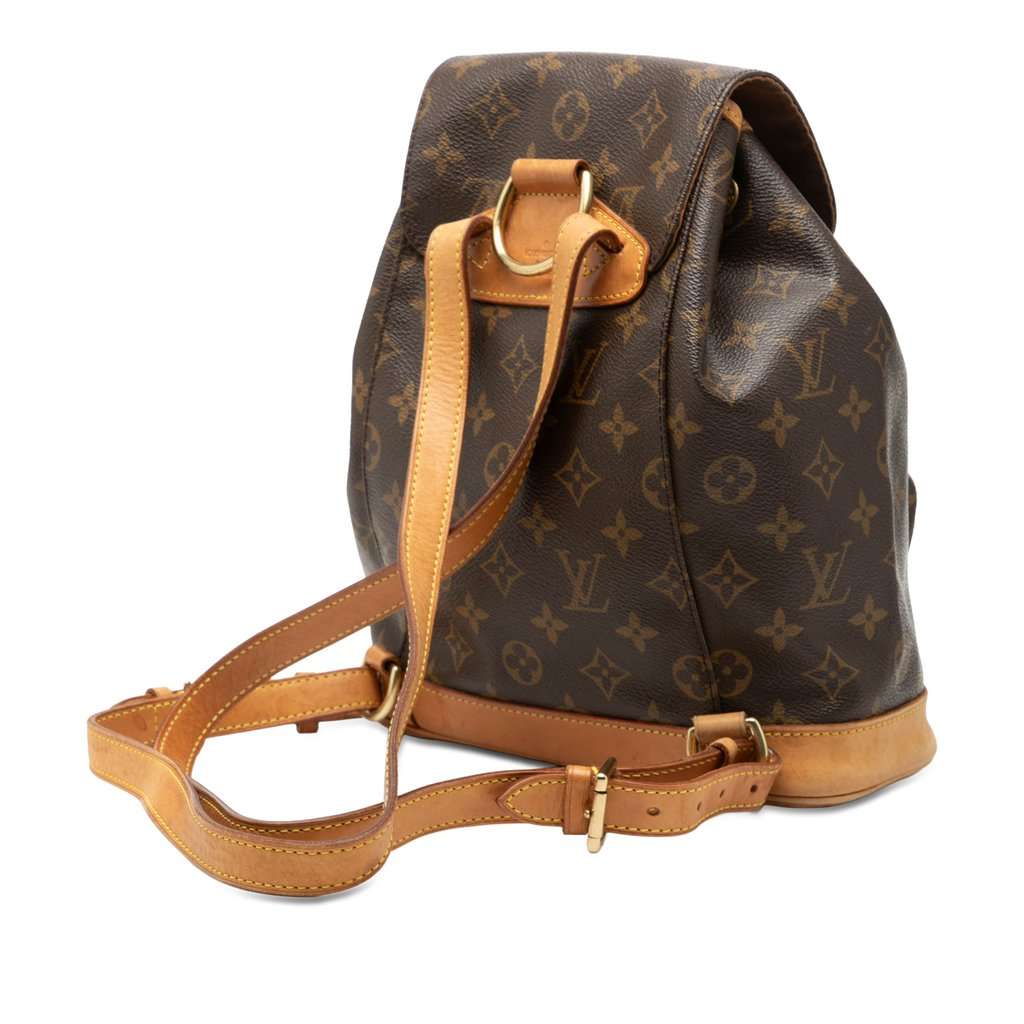Louis Vuitton Monogram Montsouris PM Brown Very good - Back View