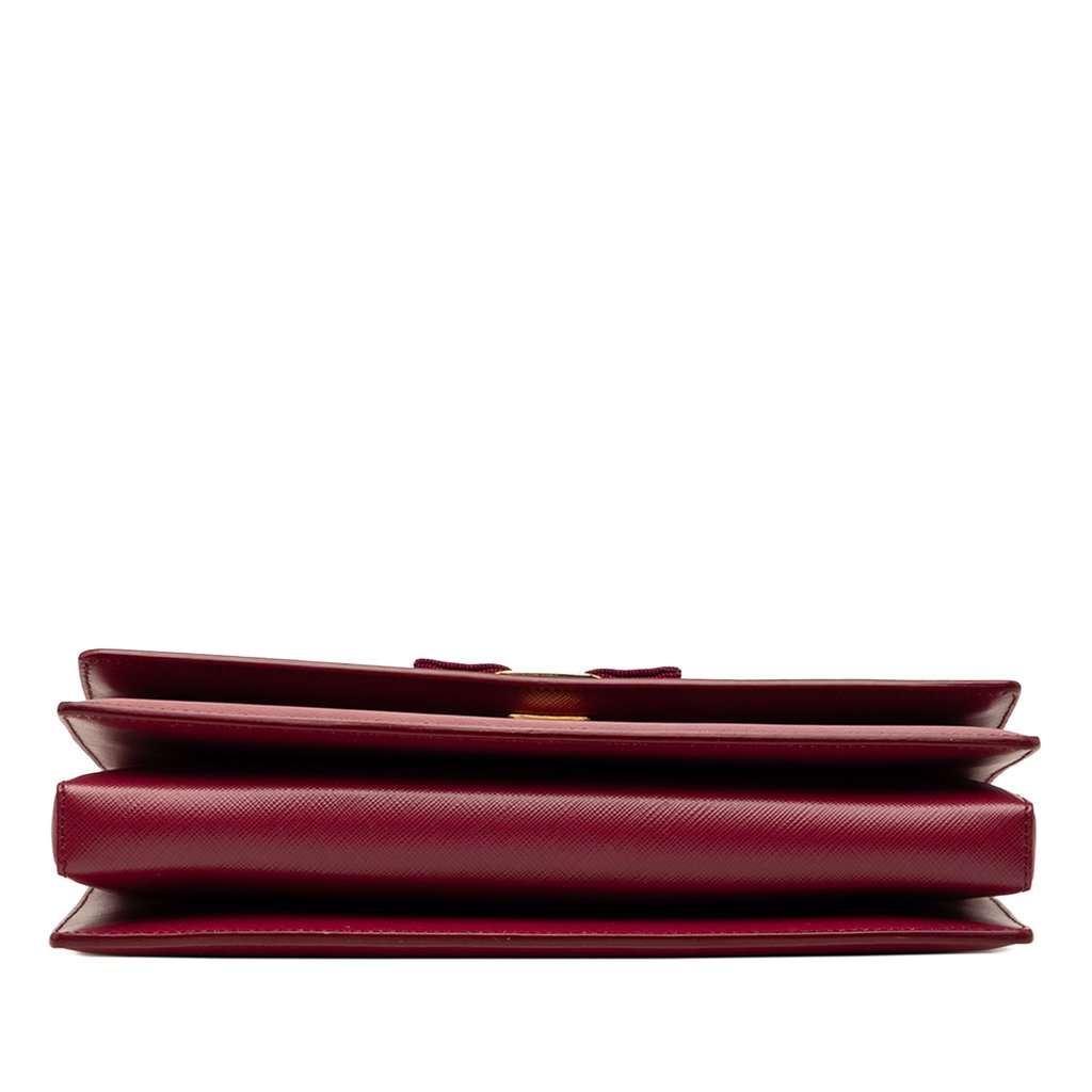 Salvatore Ferragamo Medium Leather Vara Ginny Crossbody Red Leather Very good condition - Inside View