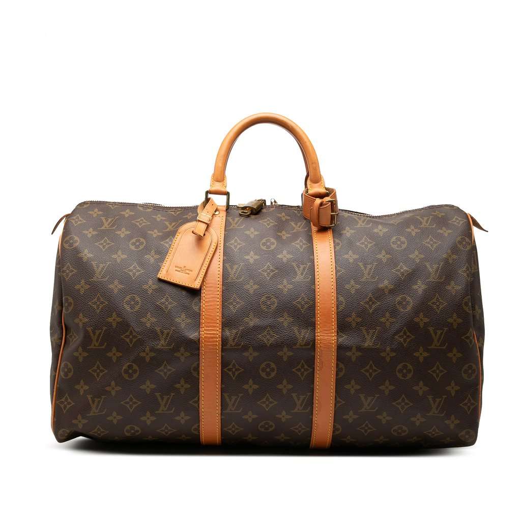 Louis Vuitton Monogram Keepall 50 Brown Very good condition - Front View