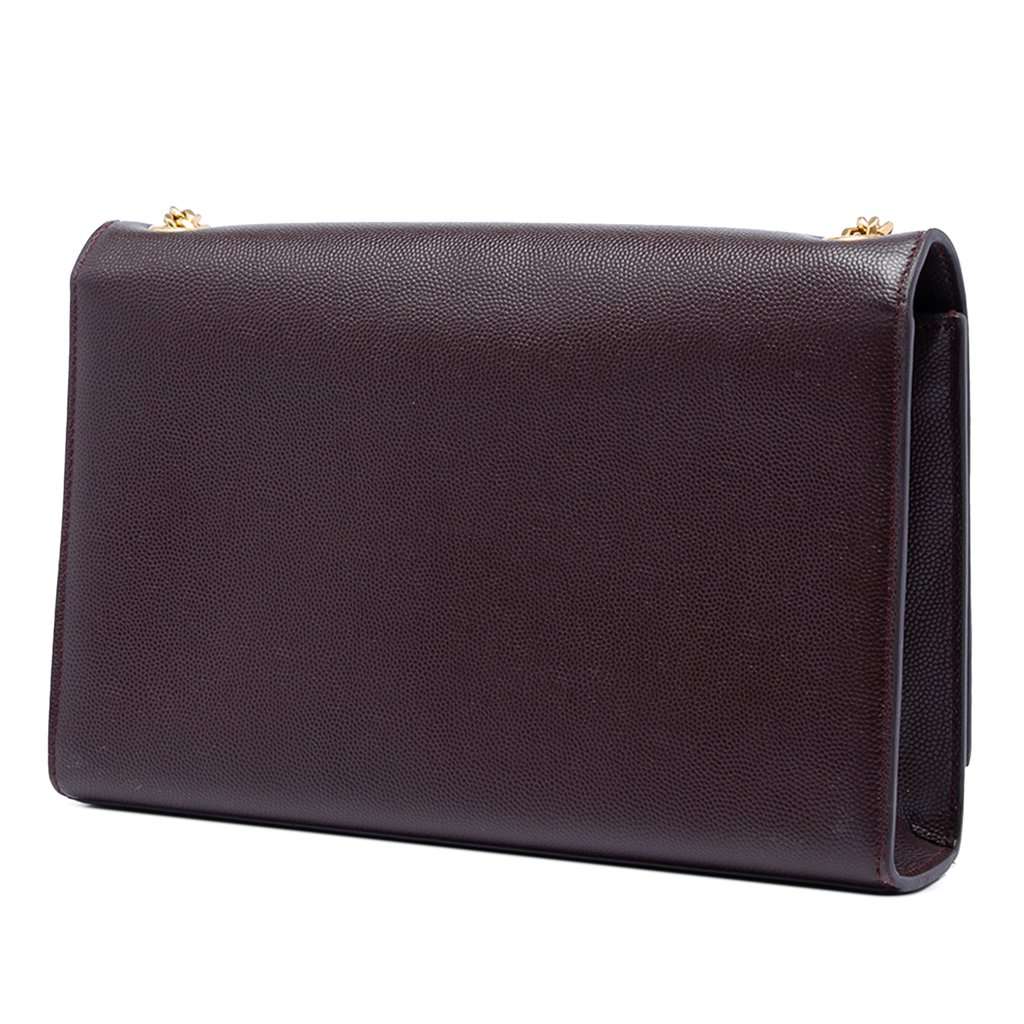 Saint Laurent Medium Grain De Poudre Monogram Kate Crossbody Red Leather Very good condition - Back View