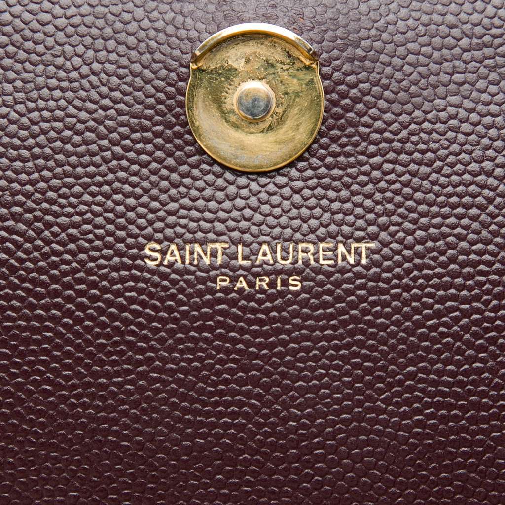 Saint Laurent Medium Grain De Poudre Monogram Kate Crossbody Red Leather Very good condition - Box View
