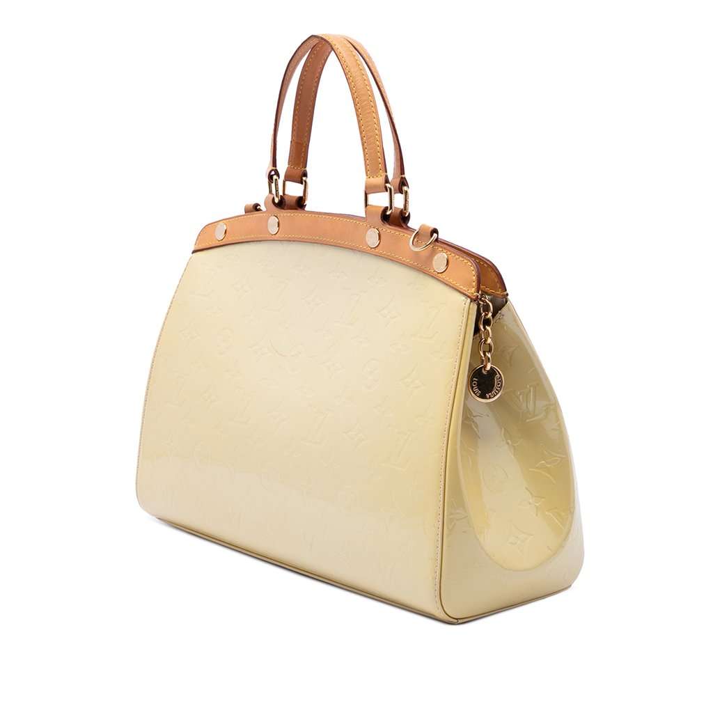 Louis Vuitton Monogram Vernis Brea MM Beige Leather Very good - Back View