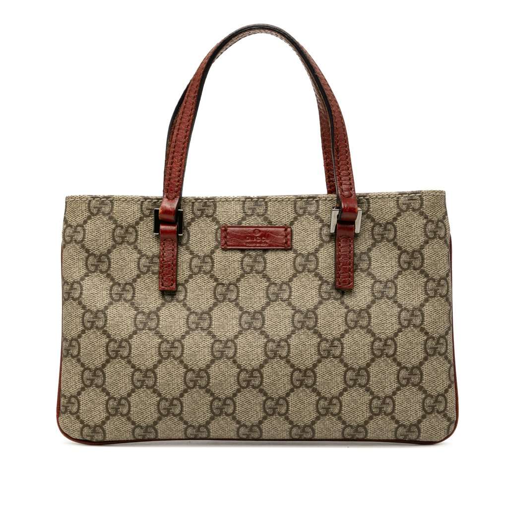 Gucci GG Supreme Handbag Beige Very good condition - Front View