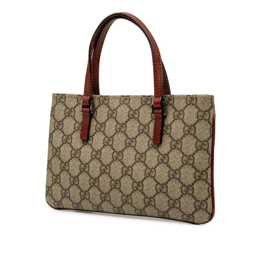 Gucci GG Supreme Handbag Beige Very good condition - Back View