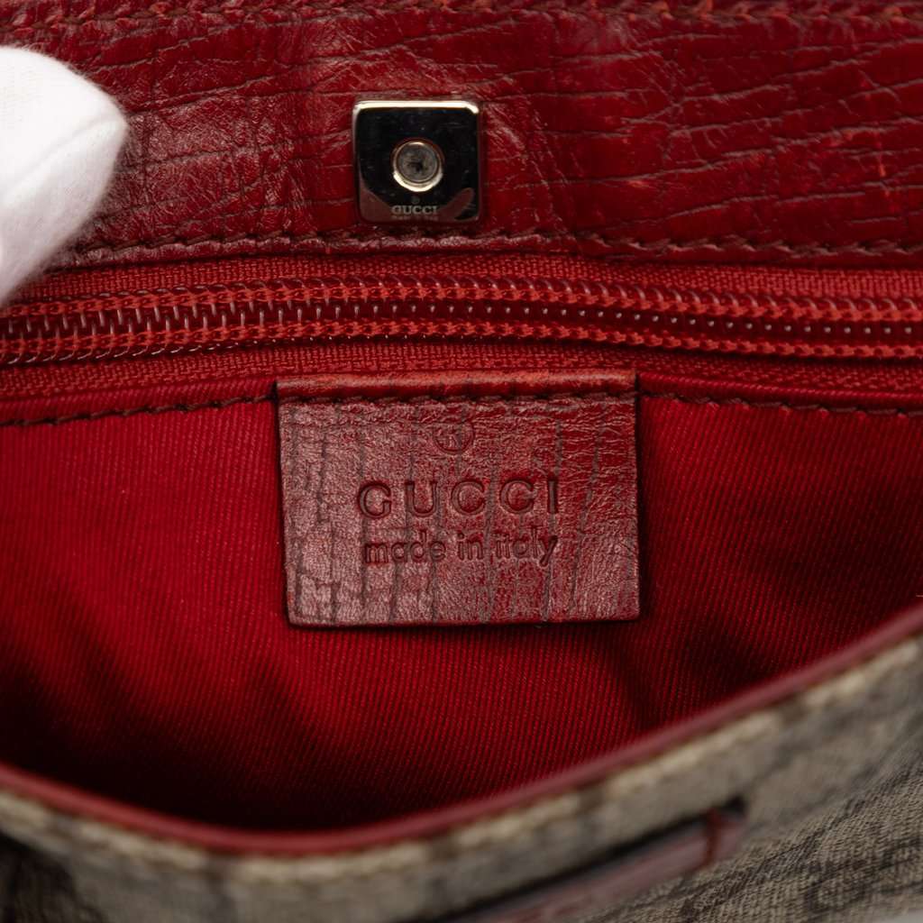 Gucci GG Supreme Handbag Beige Very good condition - Box View