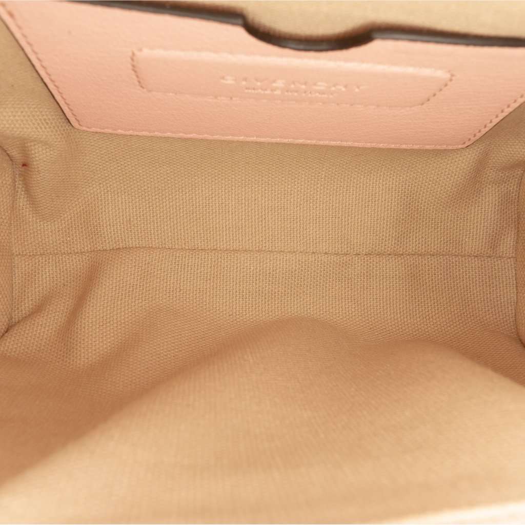 Givenchy Nano Grained Calfskin Antigona Crossbody Pink Leather Very good - Model View