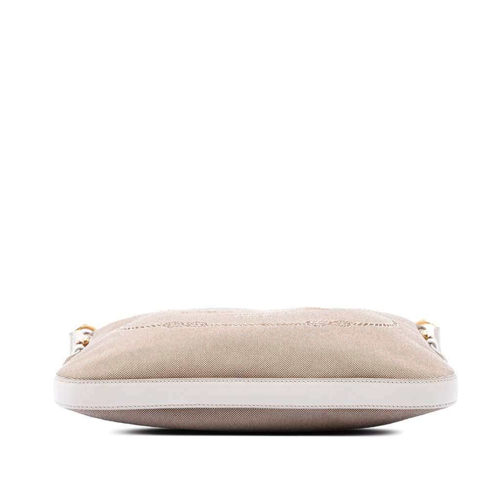 Prada Canvas Canapa Logo Crossbody Beige Very good - Inside View