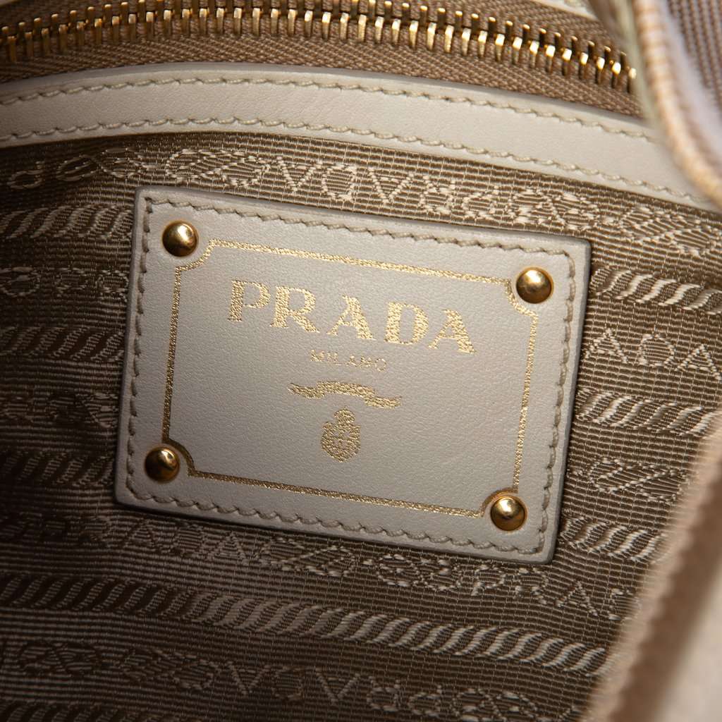 Prada Canvas Canapa Logo Crossbody Beige Very good - Box View