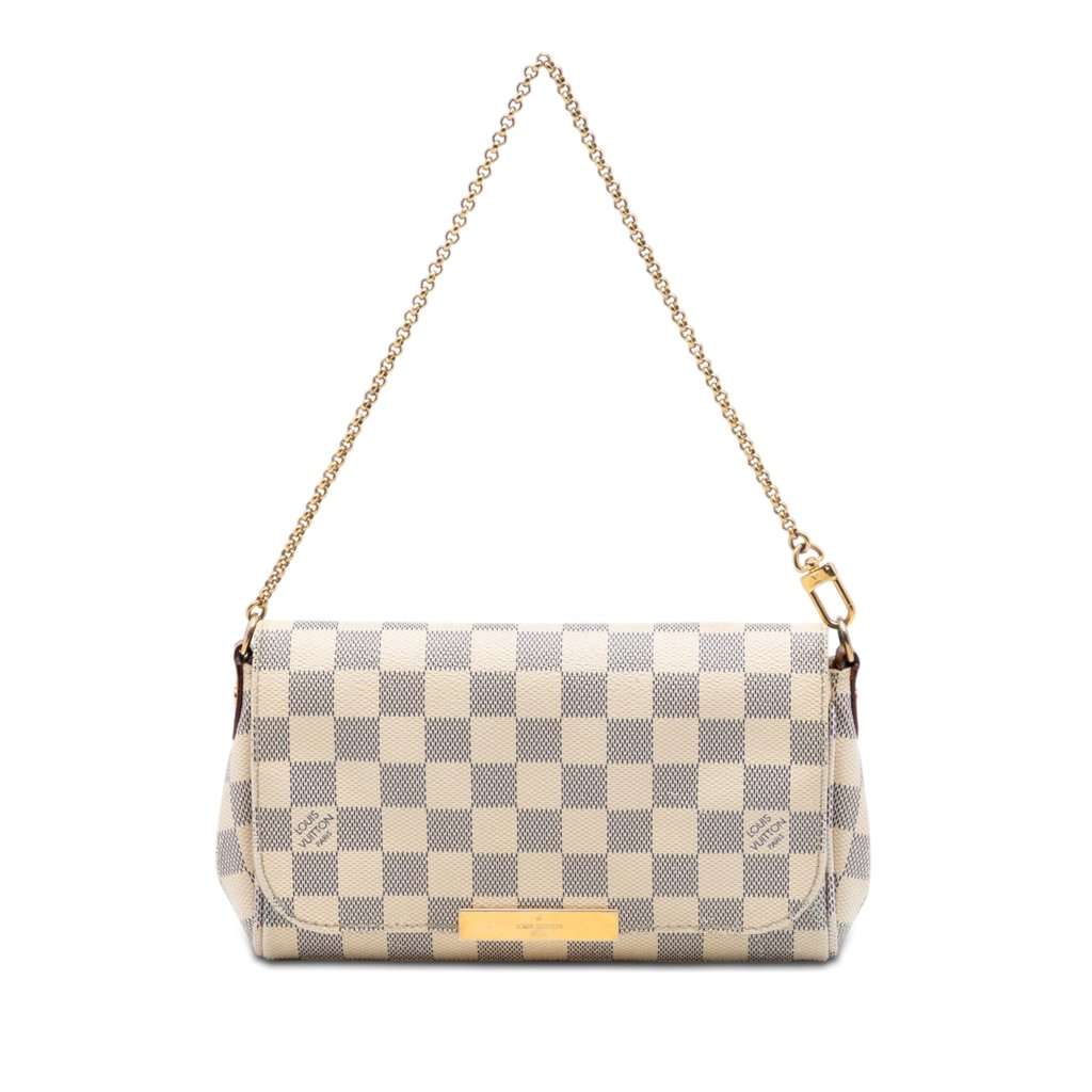 Louis Vuitton Damier Azur Favorite PM White Very good condition - Front View