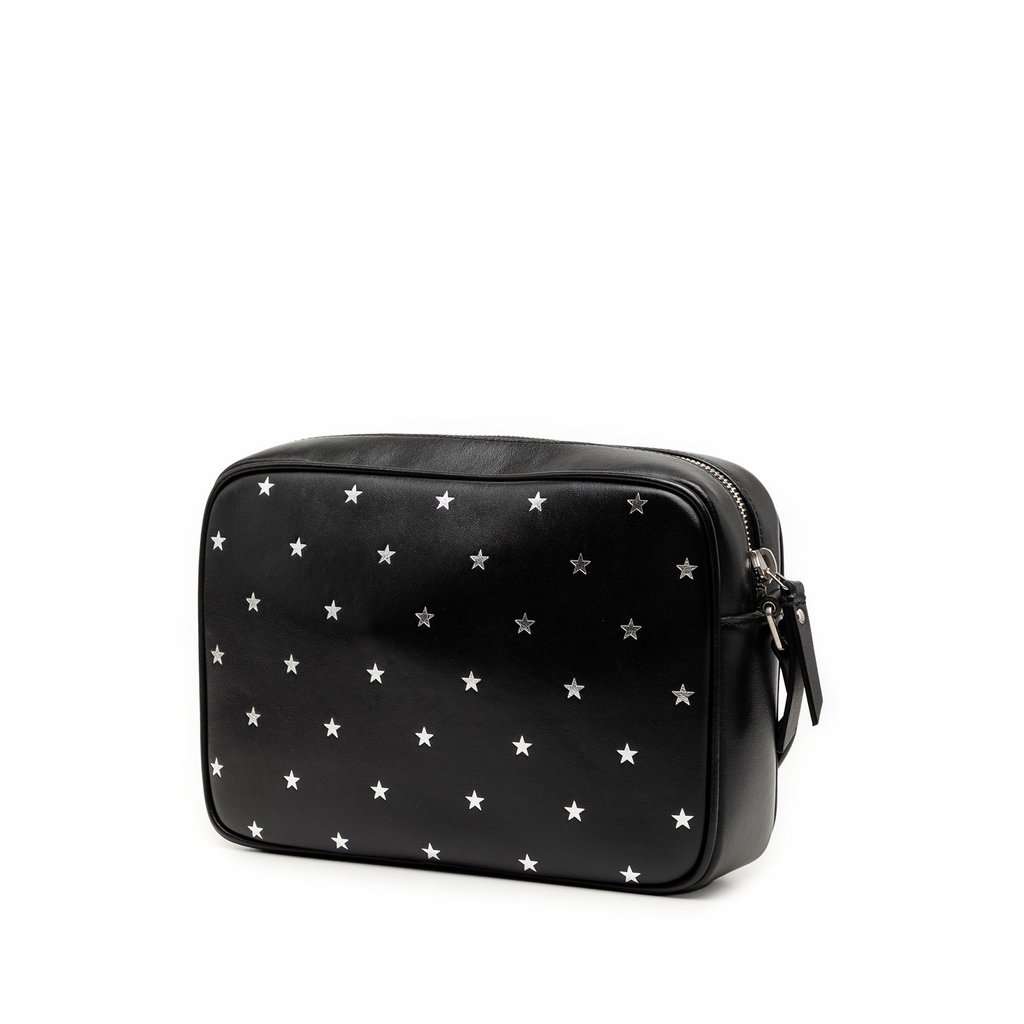 Saint Laurent Calfskin Monogram Star Lou Tassel Camera Bag Black Leather Very good condition - Back View