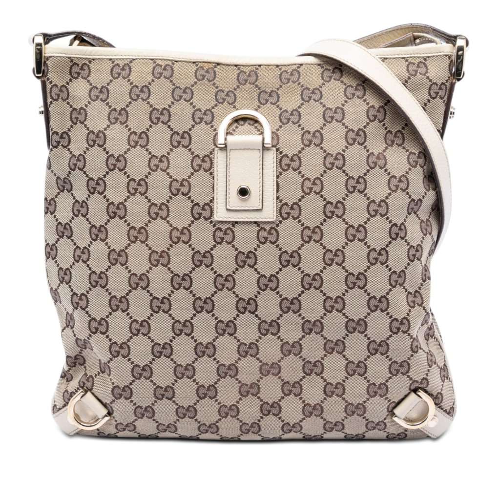 Gucci GG Canvas Abbey D Ring Crossbody Beige Very good condition - Front View