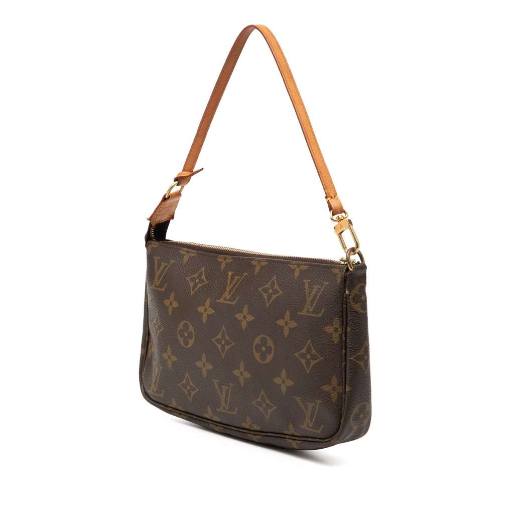 Louis Vuitton Monogram Pochette Accessoires Brown Very good condition - Back View
