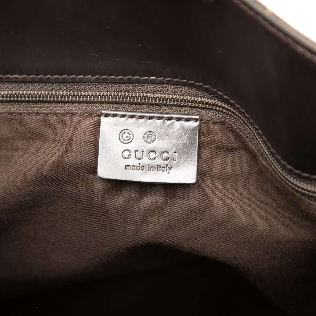 Gucci GG Denim Gifford Tote Brown Very good - Box View