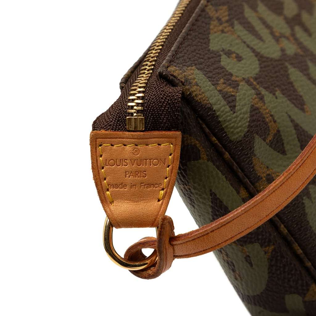 Louis Vuitton Stephen Sprouse Monogram Graffiti Pochette Accessoires Brown Very good - Box View