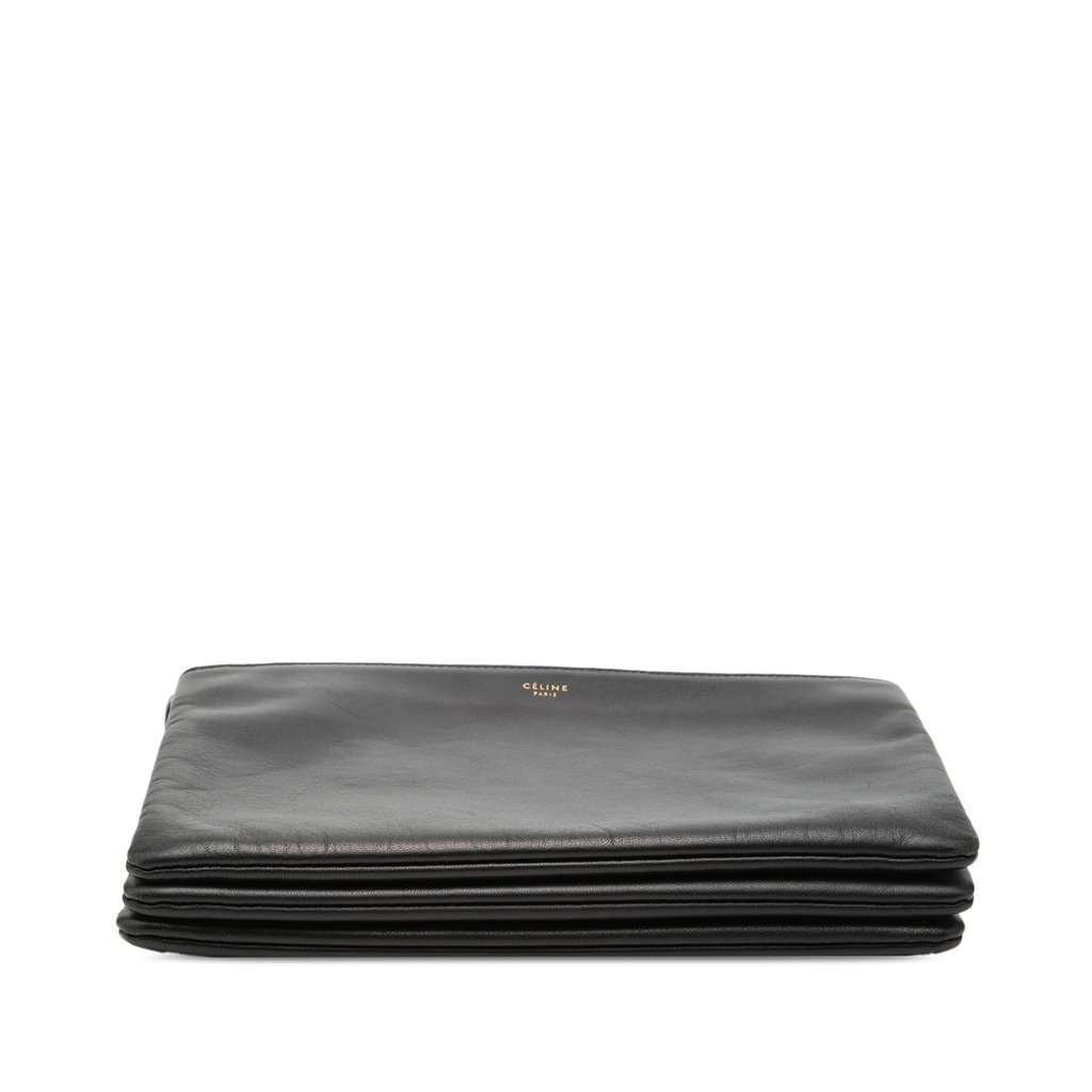 Celine Large Lambskin Trio Crossbody Black Leather Very good condition - Inside View