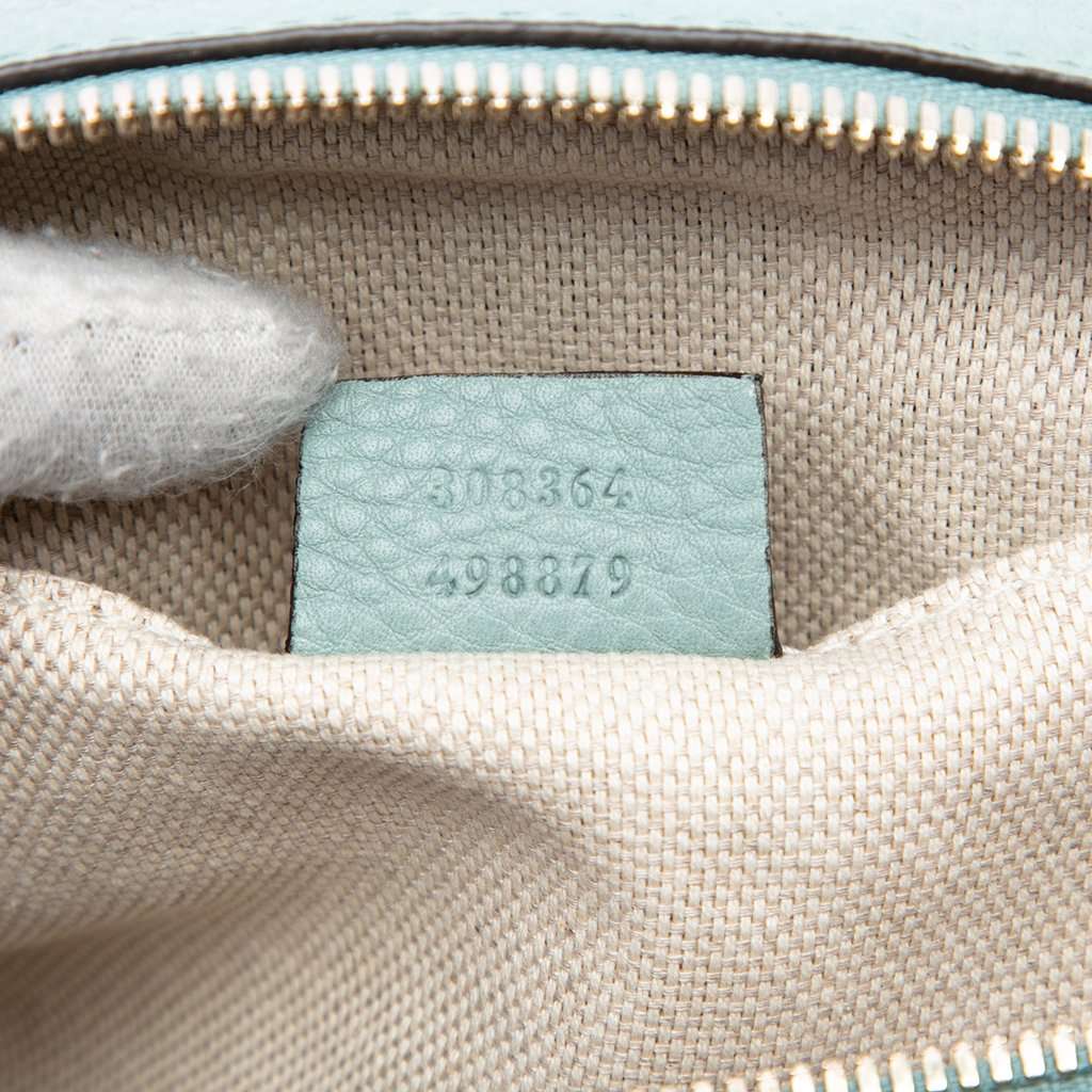 Gucci Leather Soho Disco Crossbody Blue Leather Very good condition - Box View
