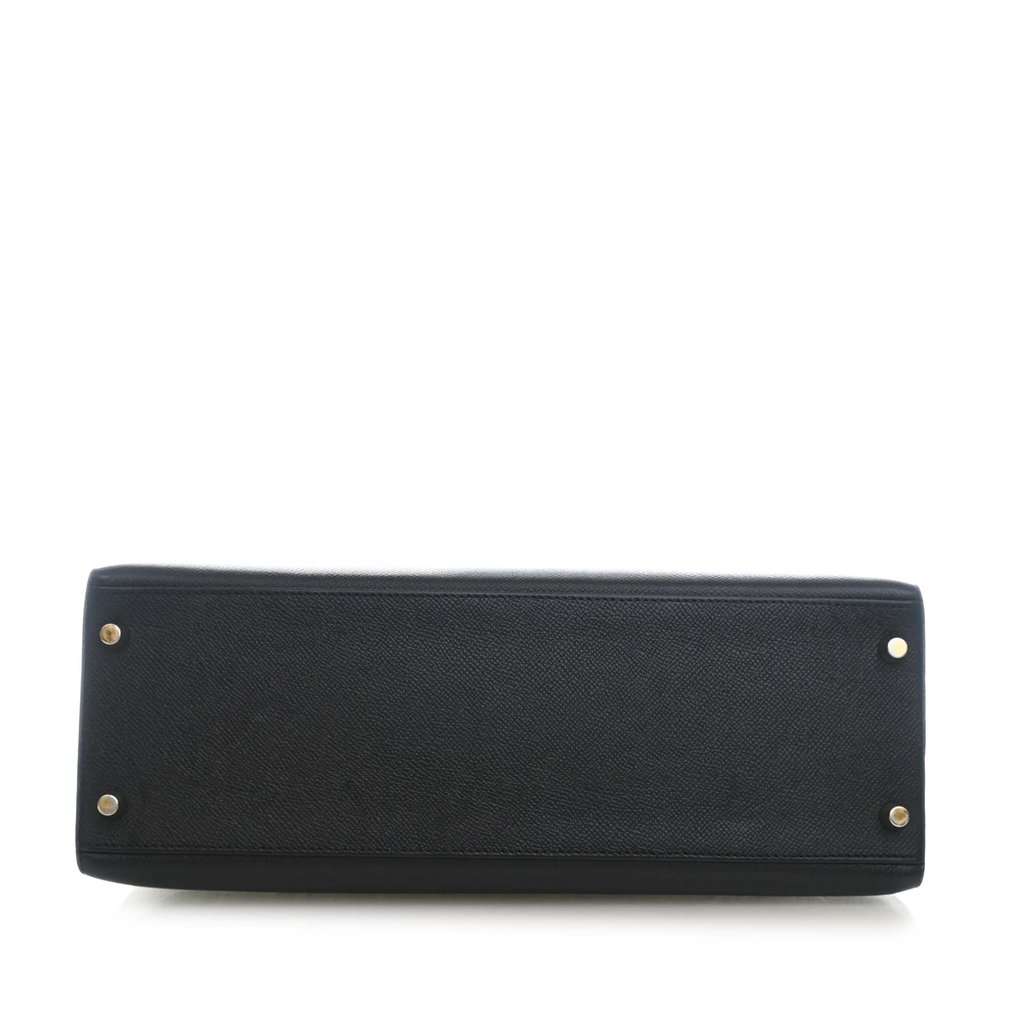 Hermès Epsom Kelly II Sellier 32 Black Leather Very good condition - Box View