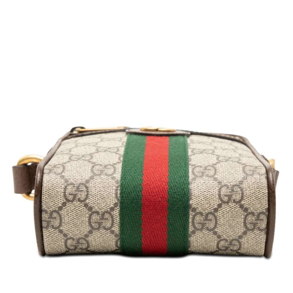 Gucci Mini GG Supreme Web Ophidia Crossbody Beige Very good condition - Inside View