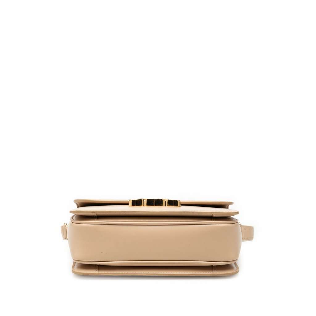 Celine Teen Shiny Calfskin Triomphe Crossbody Beige Leather Very good condition - Inside View