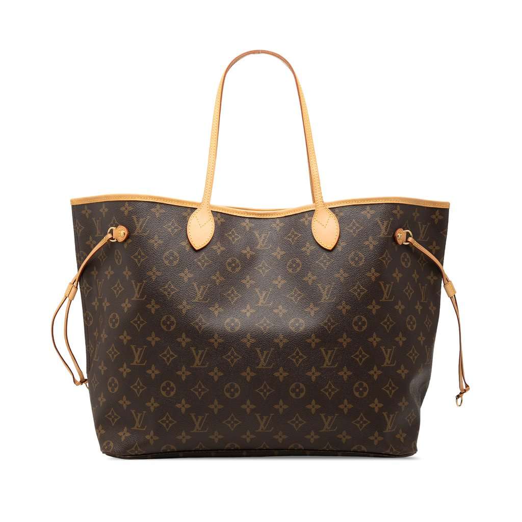 Louis Vuitton Monogram Neverfull GM Brown Very good - Front View
