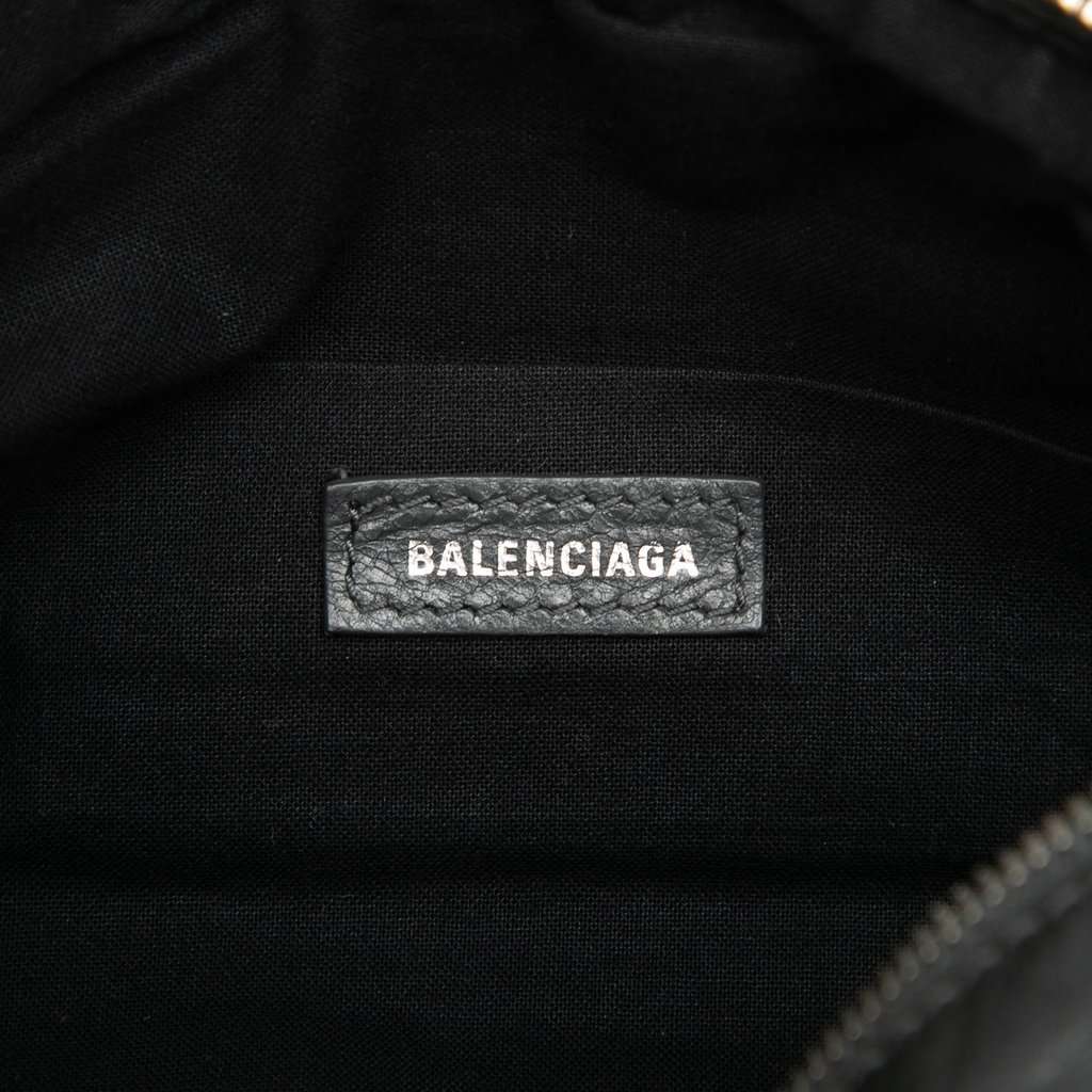 Balenciaga Lambskin Motocross Classic Neo Lift Belt Bag Black Leather Very good - Box View
