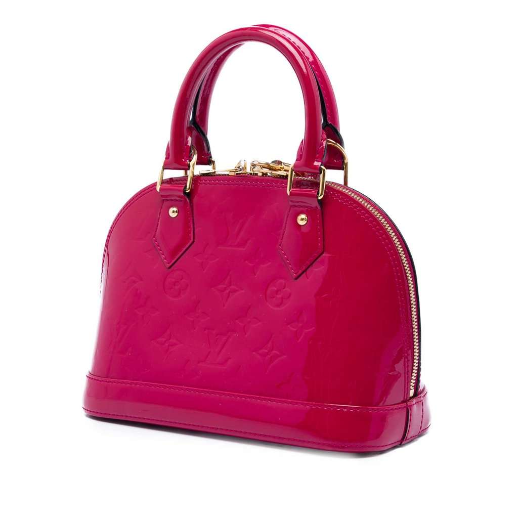 Louis Vuitton Monogram Vernis Alma BB Pink Leather Very good condition - Back View