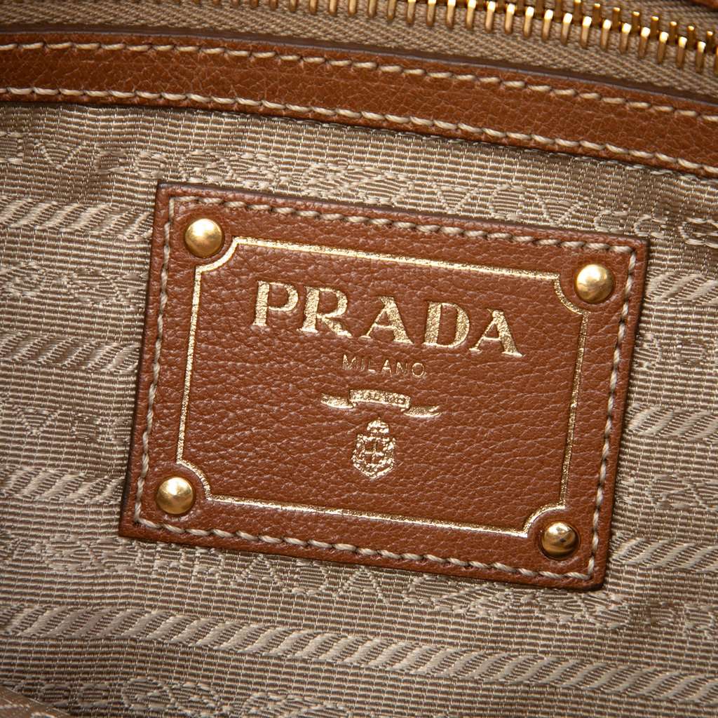 Prada Canvas Canapa Logo Crossbody Beige Very good - Box View